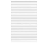 vidaXL Store zèbre Blanc 145x230 cm Largeur du Tissu 140,9cm Polyester, Store à Enrouleur zébré, Store zébré pour fenêtre, Store zébré pour vitre
