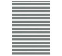 Store zèbre gris clair largeur du tissu 155,9 cm polyester vidaXL
