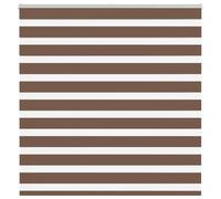 Store zèbre gris clair largeur du tissu 95,9 cm polyester vidaXL