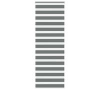 Store zèbre Gris foncé 80x200 cm Doppelrollo Verdunkelung Sichtschutz Polyester blickdicht für Wohnzimmer Schlafzimmer Büro mit Kindersicherung Klemmträger und Bohrmontage