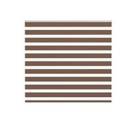 vidaXL Store zèbre marron 155x150cm largeur du tissu 150,9cm polyester, store à enrouleur zébré, store zébré pour fenêtre, 4014350