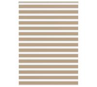 Vidaxl Store Zèbre Marron Sable Largeur Du Tissu 160,9 Cm Polyester