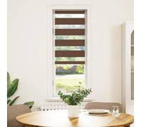 Store zèbre marron 45x100 cm largeur du tissu 40,9 cm polyester vidaXL