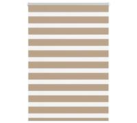 Store zèbre marron sable largeur du tissu 100,9cm polyester vidaXL