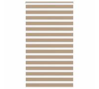 Store zèbre marron sable largeur du tissu 120,9 cm polyester vidaXL