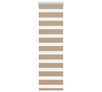 Store zèbre marron sable largeur du tissu 35,9 cm polyester vidaXL