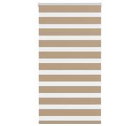 Store zèbre marron sable largeur du tissu 75,9 cm polyester vidaXL