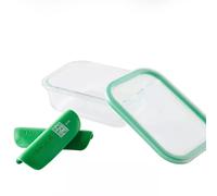 Mastrad - Boîte de Conservation Alimentaire Connectée Stor'Eat - Verre Borosilicate Résistant - Sans BPA - 370 ml