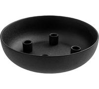 Storefactory Bougeoir GRANHOLMEN XXL 4pcs noir | Ø 29x8cm