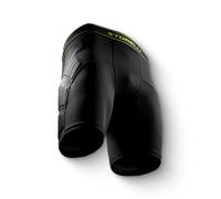Storelli BodyShield Impact Short Unisexe, Protection Contre Les Chocs, évacuation de la Transpiration, résistant aux UV, sous-vêtements pour Football et Sports intensifs, Noir, Youth Medium