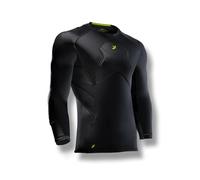 Storelli BodyShield Maillot de Gardien 3/4, Maillot de Compression, Accessoires de Sport, Protection du Gazon, léger, résistant aux UV, évacuation de la Transpiration, Noir, X-Large