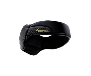 Storelli Protège-tête ExoShield, Protection de la tête de qualité Militaire, Bandeau en Mousse rembourrée, Casque Officiel de l'US Club Soccer, Noir, Size 2