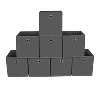 STOREONE Lot de 8 bacs de rangement cubiques pliables en tissu de 27,9 cm avec poignée, organiseurs de placard et de rangement, pour chambre à coucher, vêtements, jouets, placard, tiroir, étagère de