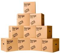 StorePAK Eco Box PK 10 Lot de 10 boîtes d'archives en carton avec poignées Marron 64 l 40,5 x 40,5 x 40,5 cm