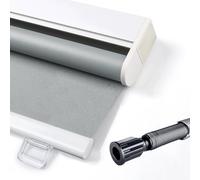 Stores À Enrouleur sans Fil Gris,Store À Rouleau Pare-Soleil Rétractables pour Balcon,Store Enrouleur Occultant Fenêtres,Rideaux Isolants Thermiques/Intimité/Imperméables,W×H-70×140cm(28 * 55in)