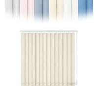 Stores à Lamelles Verticales Occultants pour Diviser des Pièces, Store Californien Protection de la Vie Privée pour Chambre, Rideau à Lamelles 97mm Faciles à Installer(Beige,B120xH200cm)