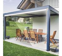 Stores à rouleau en PVC transparent imperméable pour pergola, rideau anti-poussière pour salle de bain, facile à installer, taille personnalisée (165 x 100 cm)