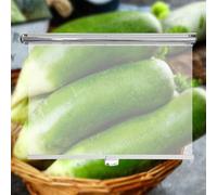 Stores à rouleau PVC Plastique Store à rouleau Transparent Rideau à enroulement pour Réfrigérateur Légumes Fruits Conservation des aliments Stores à rouleaux avec poignée Installation facile(Size:W140
