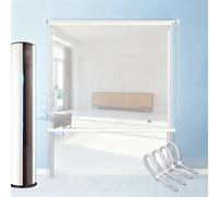 Stores À Rouleau PVC Transparent Extérieurs - Grand Store Enrouleur Étanche pour Pergola, Terrasse - Rideau de Pluie et Séparation en Vinyle Clair - pour Fenêtres, Baies Vitrées(W90xH180cm)