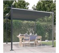 Stores À Rouleau PVC Transparent Extérieurs,Grands Store Enrouleur Étanches,Store Enrouleur pour Pergolas/Jardins/fenêtres,Rideaux De Pluie De Séparation Vinyle Clairs 0,5mm,WxH-160x200cm/63 * 78.7in