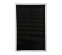 Stores Auto-AdhéSifs Stores roulants plissés Auto-adhésifs, Rideau de fenêtre occultant for Salle Bain, Panneaux Rideaux sans Fil découpables for la Cuisine pour Terrasse(Black,90x150 cm)