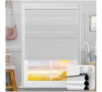 Stores Cellulaires Occultants Sans Perçage Ni Outils Pour Fenêtres,Stores Nid D'abeille Sans Fil,Store Plissé Nid D'abeille Filtrage Lumière,Store Cellulaire Menu Déroulant,white-70x200cm/27.6*78.7in