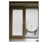 Stores de fenêtre adhésifs, Stores plissés, Rideau occultant à Rouleau zèbre for Chambre Coucher, Salon, Balcon, décoration la Maison(Blinds White,60 W X 180 L cm)