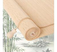 Stores de fenêtre rétro en bambou naturel - Anti-UV et anti-poussière - Séparations d'écran polyvalentes pour l'intérieur, l'extérieur et le jardin