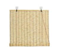 Stores d'extérieur en Bambou Marron Extra Larges, Pare-Soleil Enroulable, écran de confidentialité étanche for Patio, Porche, Balcon, Pergola(A,200-250cm)