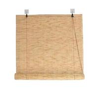 Stores d'extérieur en Bambou Marron Extra Larges, Pare-Soleil Enroulable, écran de confidentialité étanche for Patio, Porche, Balcon, Pergola(C,150-200cm)