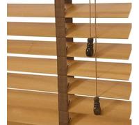 Stores en Bois Pour Fenêtres,Stores Vénitiens Horizontaux 40-150cm De Large,Store Vénitien en Bois Massif À Lames De 50mm,Volets Occultants/Isolants,Rideaux Faciles À Poser,W×H-150×120cm/59×47in