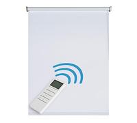 Stores enroleurs motorisé Jour Nuit Premium Double Tissu Finitions Haut de Gamme Galerie et chaînette en Aluminium Qualité maximale pour Fenêtres et Portes Store Zébre STORESDECO Blanc 120x180 cm