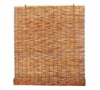 Stores enroulables sans fil en bambou - Traitement de fenêtre qui filtre la lumière pour intérieur et extérieur - Stores en bambou respectueux de l'environnement - 100 x 220 cm (l x H)