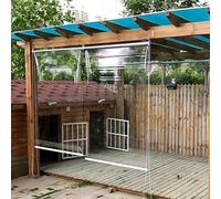 Stores enroulables transparents - Rideaux de séparation d'extérieur en plastique PVC imperméable, coupe-vent, anti-poussière, isolation thermique, imperméable, pour pavillon de jardin