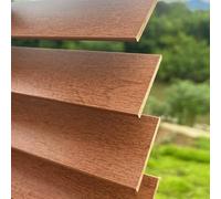 Stores Enrouleurs Anti-UV,Store Vénitien Isolants Thermiques et Respirants,Exterieur Stores Venitien Tissés à la Main,Store Occultant Rideaux Noirs/Bois/Noyer/Blanc/Gris (W110xH120cm/W43 xH47,Wood)