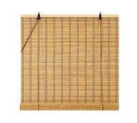 Stores enrouleurs en bambou marron personnalisés, translucides, non transparents, pour une utilisation en extérieur et en intérieur, fenêtre à levage vertical, pare-soleil et rideaux de persiennes