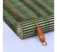 Stores enrouleurs en Bambou Naturel HOSFATON, Anti UV, pour terrasse/Jardin/Porte, réglables (Size:130x150cm/51x59in)