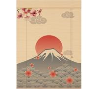 Stores Enrouleurs en Bambou Romains Japonais avec Valae Fuji Mountain Motif Store Enrouleur Occultant pour Balcon Den Cuisine Salle De Bain, C, W×H 88x220cm(35x87in)