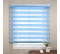 Stores enrouleurs Store enrouleur occultant thermique - Protection UV Sécurité enfant Maison Bureau Stores de fenêtre Installation facile Stores occultants(Blue,W170*H200)