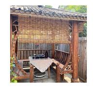 Stores Enrouleurs Stores En Bambou Et Stores En Paille Blackout UV Protection Convient pour Une Utilisation Intérieure Et Extérieure(W60xH120 cm/24x47 in)