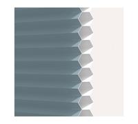 Stores Horizontaux Protection Solaire Intérieur Store Plissé sans Perçage Jour Nuit Store Vénitien Protection de La Vie Privée pour Fenêtres Bureau(Blue,0.9X1.4M)