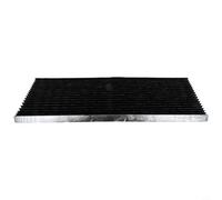Stores plissés occultants pour fenêtres conçus avec panneaux pliables en PVC et support de serrage pour protection solaire (noir)