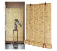 Stores rétro en Bambou, Bamboo Shutter Filter Lifting Indoor and outdoor1PCS(122W x 86H cm)
