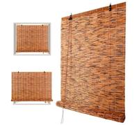 Stores romains imperméables en bambou pour intérieur et extérieur, 140 x 210 cm, pour protection solaire et style