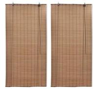 vidaXL Stores roulants en bambou 2 pcs 150x220 cm Marron