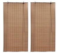 Stores roulants en bambou 2 pcs Marron 120x220 cm marron G