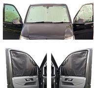 Stores Thermiques Compatible avec Citroen Berlingo (2008-2018)(Ensemble Complet + hayon ouvrant + fenêtres ouvrantes) Couleur de la Doublure Charbon, Réversible