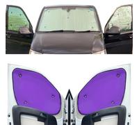 Stores Thermiques Compatible avec Ford Transit Custom (2012-Date)(Ensemble de 5 pièces) Couleur de la Doublure Violet, Réversible