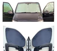 Stores Thermiques Compatible avec VW Crafter (2000-2017)(Ensemble Complet + Empattement Moyen + Portes de Grange + Pas de fenêtres 1/4 arrière) Couleur de la Doublure Marin, Réversible