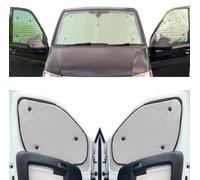 Stores Thermiques Compatible avec VW T6.1 Transporter (2020-Date)(Ensemble Complet empattement Long + Portes de Grange) Couleur de la Doublure Gris Clair, Réversible